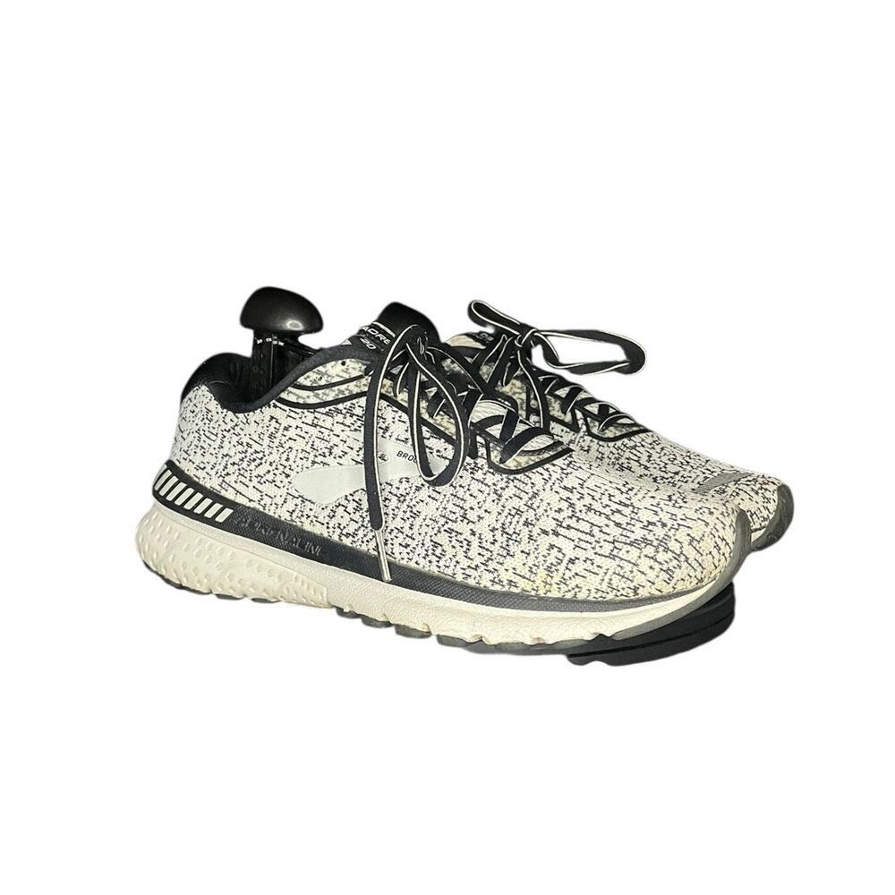 ***SOLD*** Brooks Adrenaline GTS 20 Running Sneakers Shoes Size 10 Black White - Picture 3 of 6